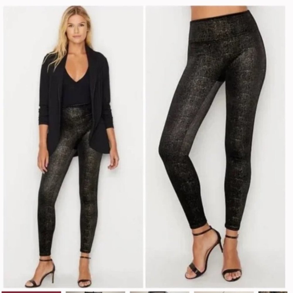 Spanx Velvet Shine Leggings Small